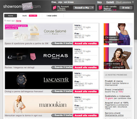 showroomprive showroom prive italia
