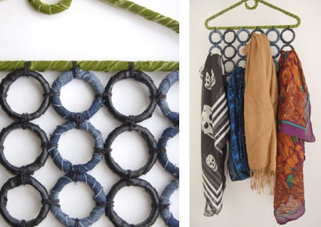 organizzare sciarpe e foulard